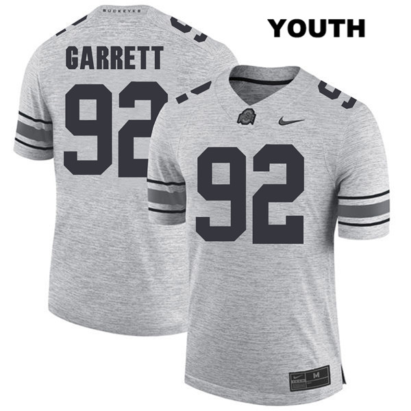Ohio State Buckeyes Youth Haskell Garrett #92 Gray Authentic Nike College NCAA Stitched Football Jersey NF19G11VM